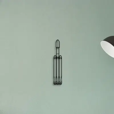 Falcon Heavy — XS (50 cm) metal wall art