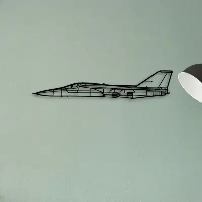 Fb 111F Aardvark — XS (50 cm) metal wall art