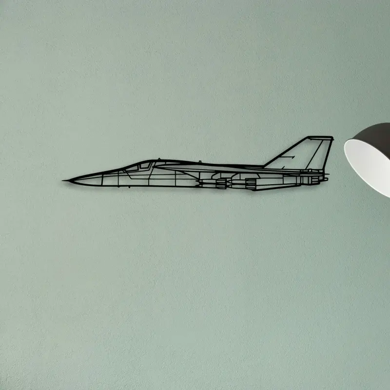 Fb 111F Aardvark — XS (50 cm) metal wall art