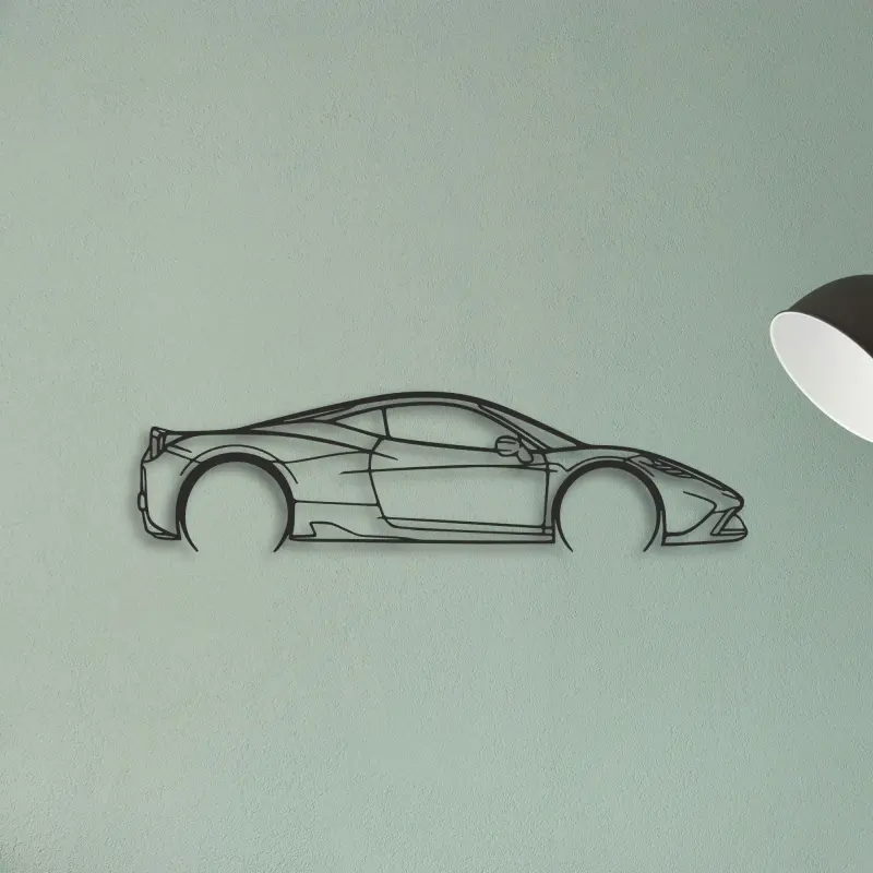 Ferrari 458 Speciale — XS (50 cm) metal wall art