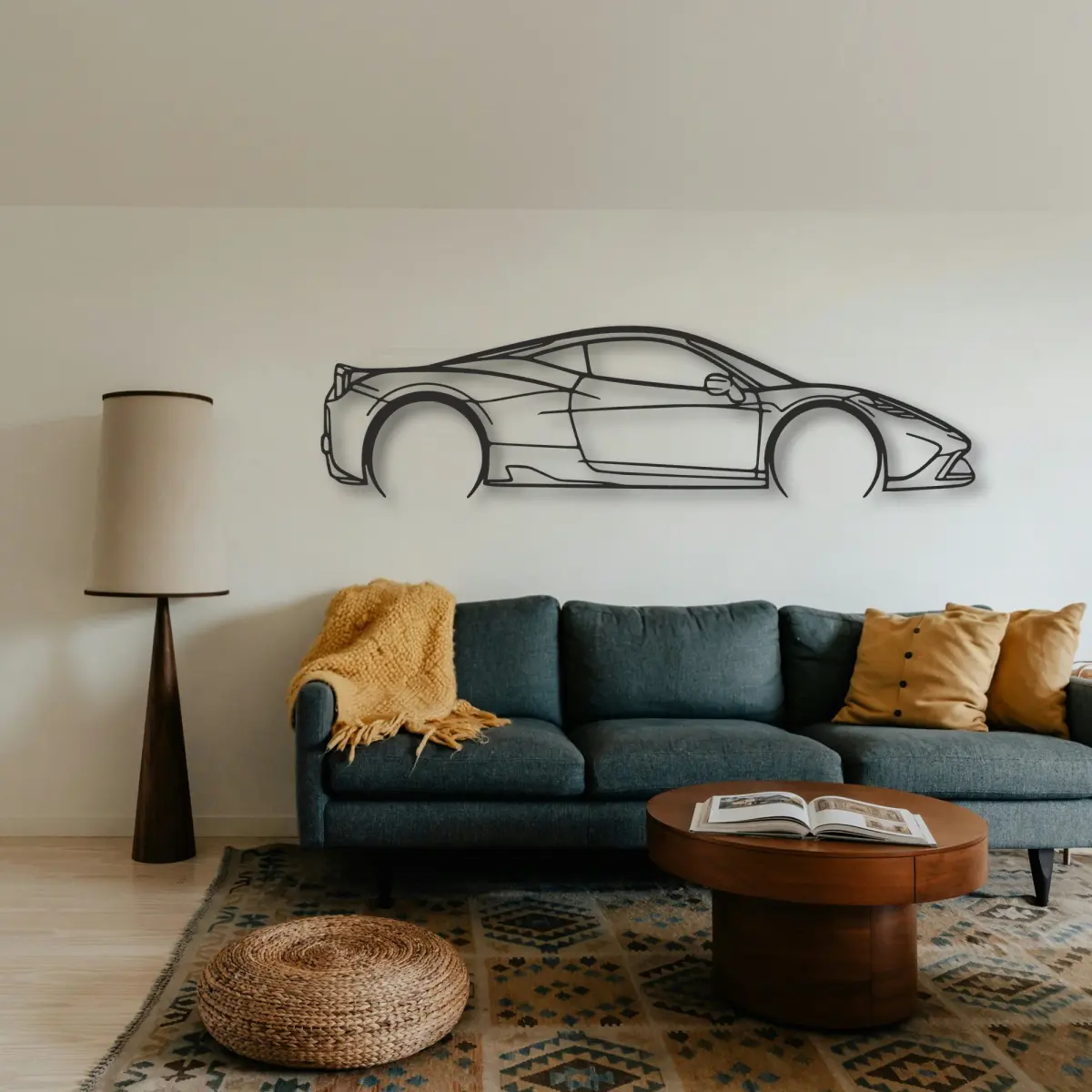 Ferrari Ferrari 458 Speciale shape at feature-wall scale