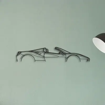 Ferrari 488 Spider — XS (50 cm) metal wall art