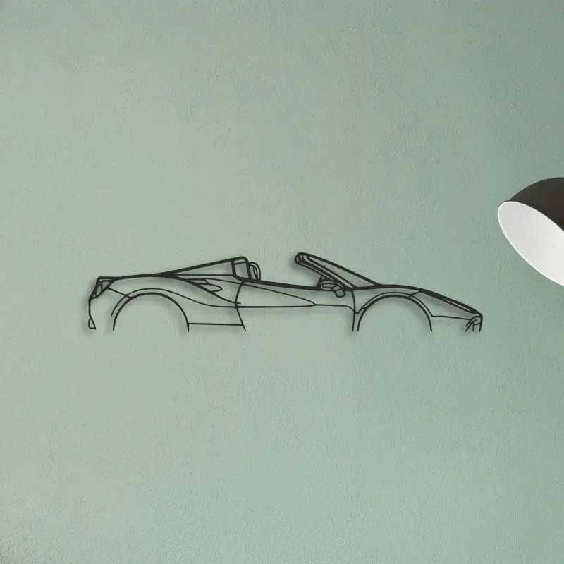 Ferrari 488 Spider — XS (50 cm) metal wall art