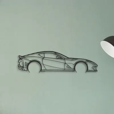Ferrari 812 F12 — XS (50 cm) metal wall art