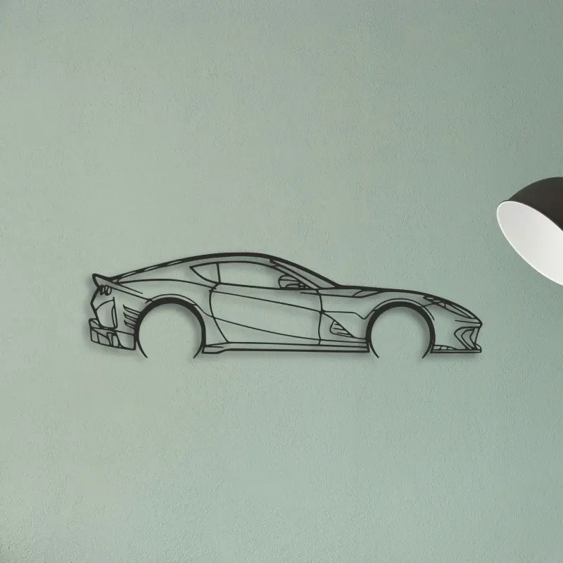 Ferrari 812 F12 — XS (50 cm) metal wall art
