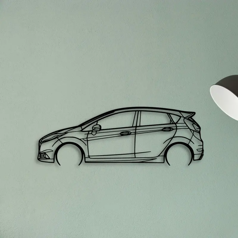 Fiesta ST 2017 — XS (50 cm) metal wall art