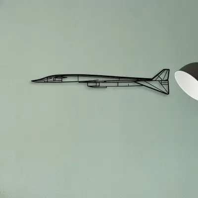 Fighter Jet — XS (50 cm) metal wall art