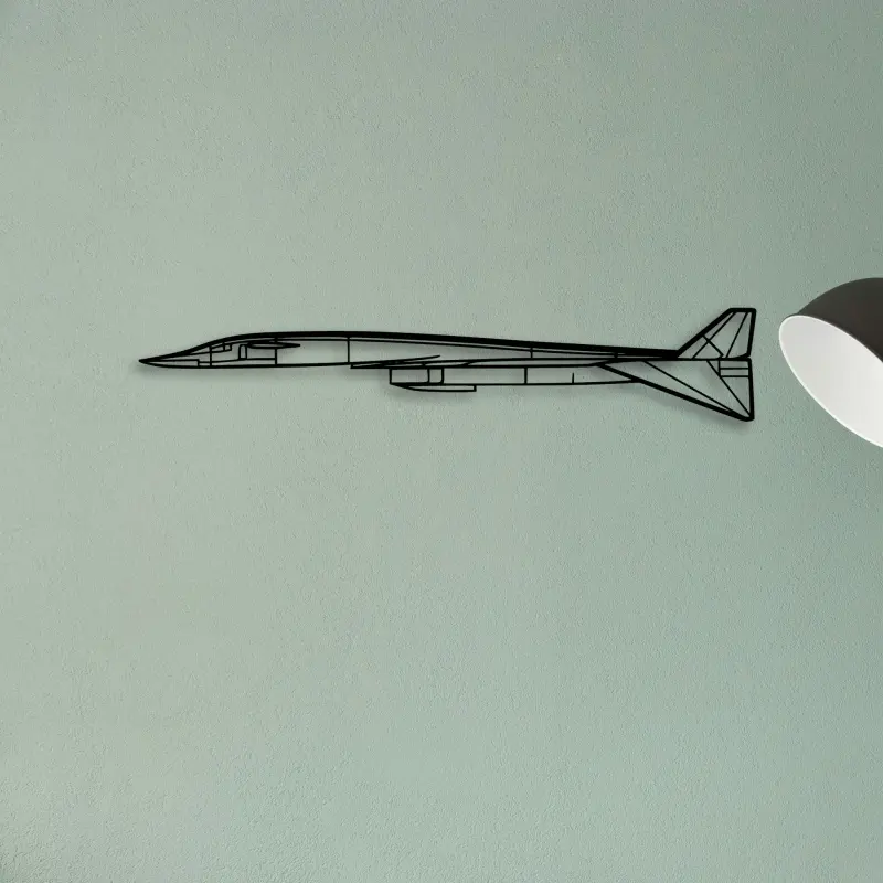 Fighter Jet — XS (50 cm) metal wall art