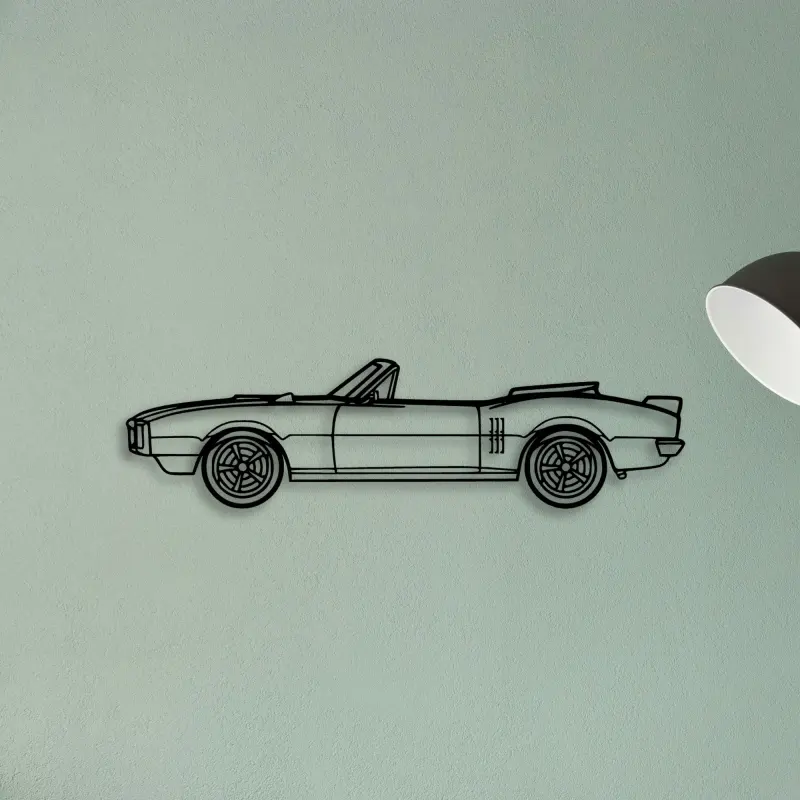 Firebird Convertible — XS (50 cm) metal wall art