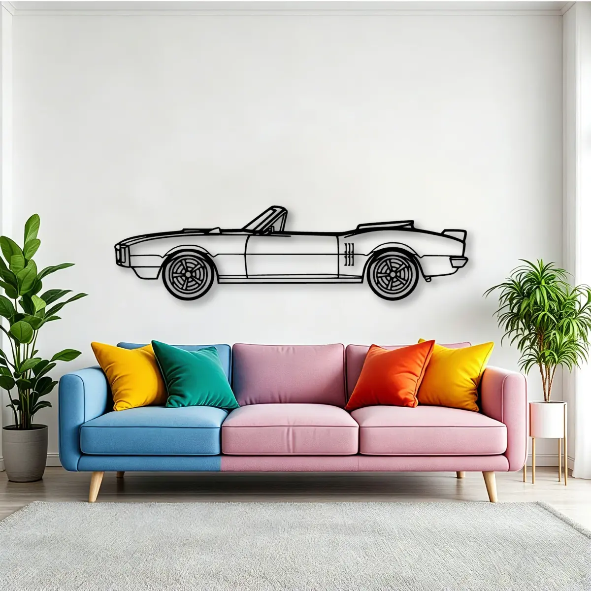 Pontiac Firebird Convertible cut outline from the Tinvibe range