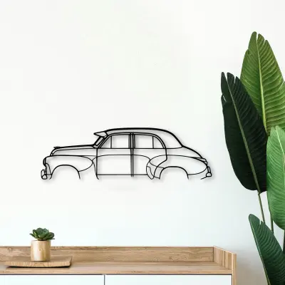 Toyota Fj Sedan 1956 cut-metal silhouette from the Tinvibe range