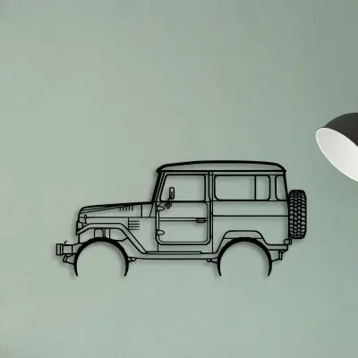 FJ40 1977 — XS (50 cm) metal wall art
