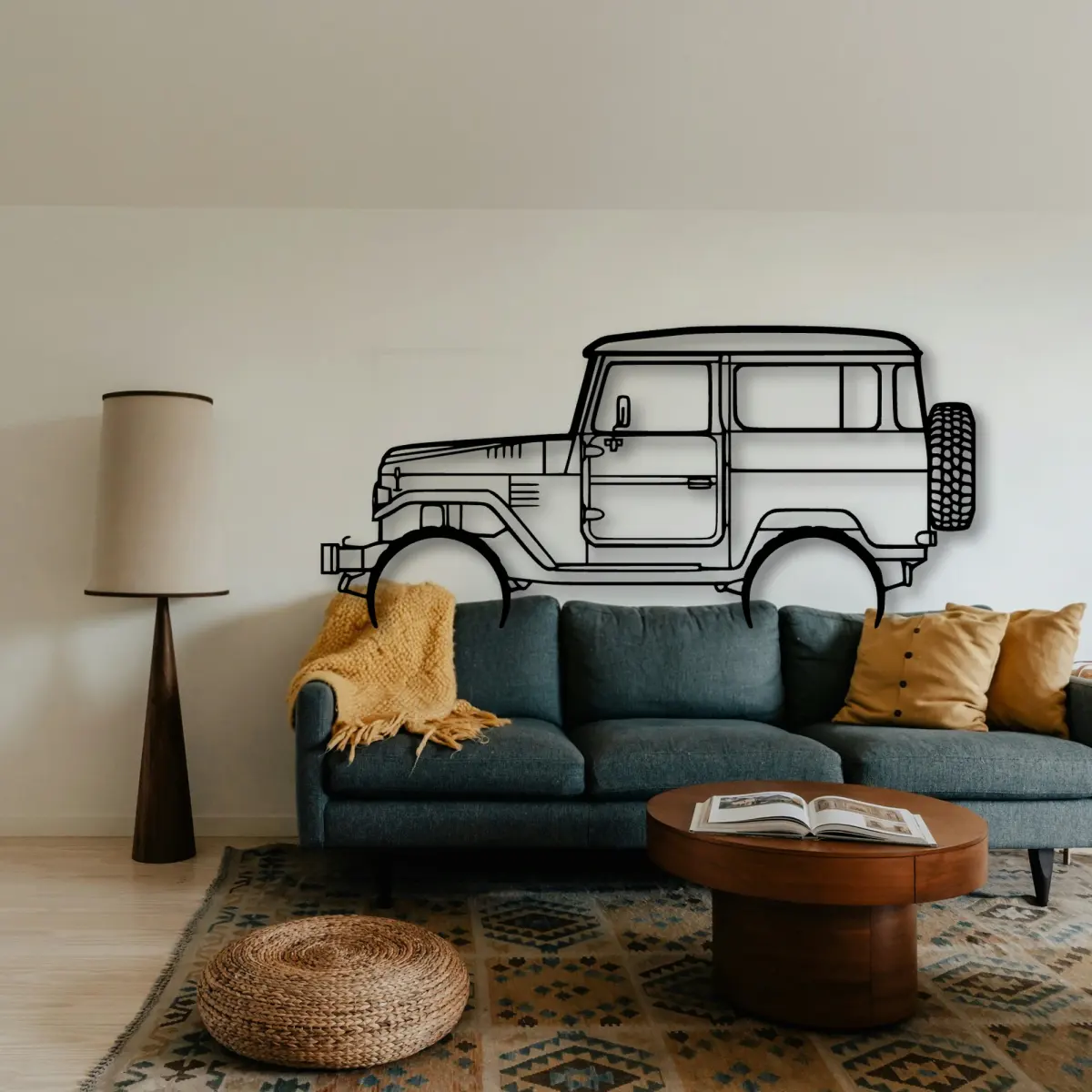 Toyota Fj40 1977 cut outline from the Tinvibe range
