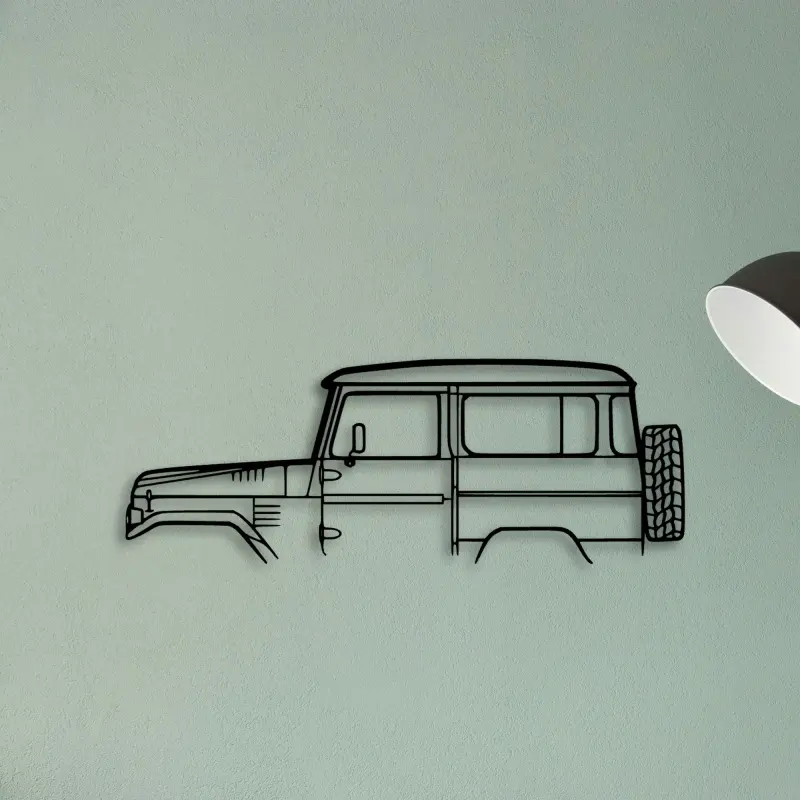 FJ40 1978 — XS (50 cm) metal wall art
