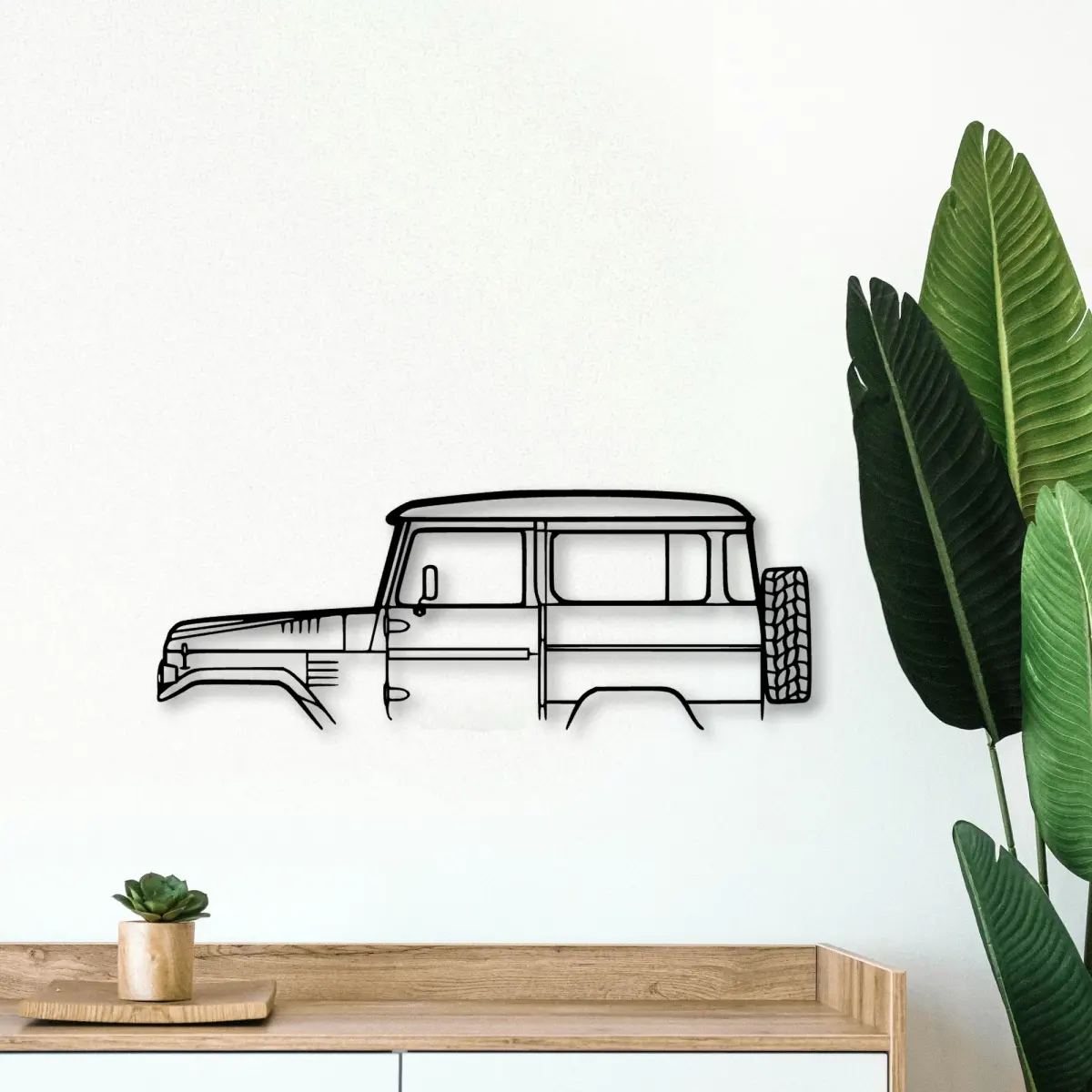 Toyota Fj40 1978 cut outline edge detail