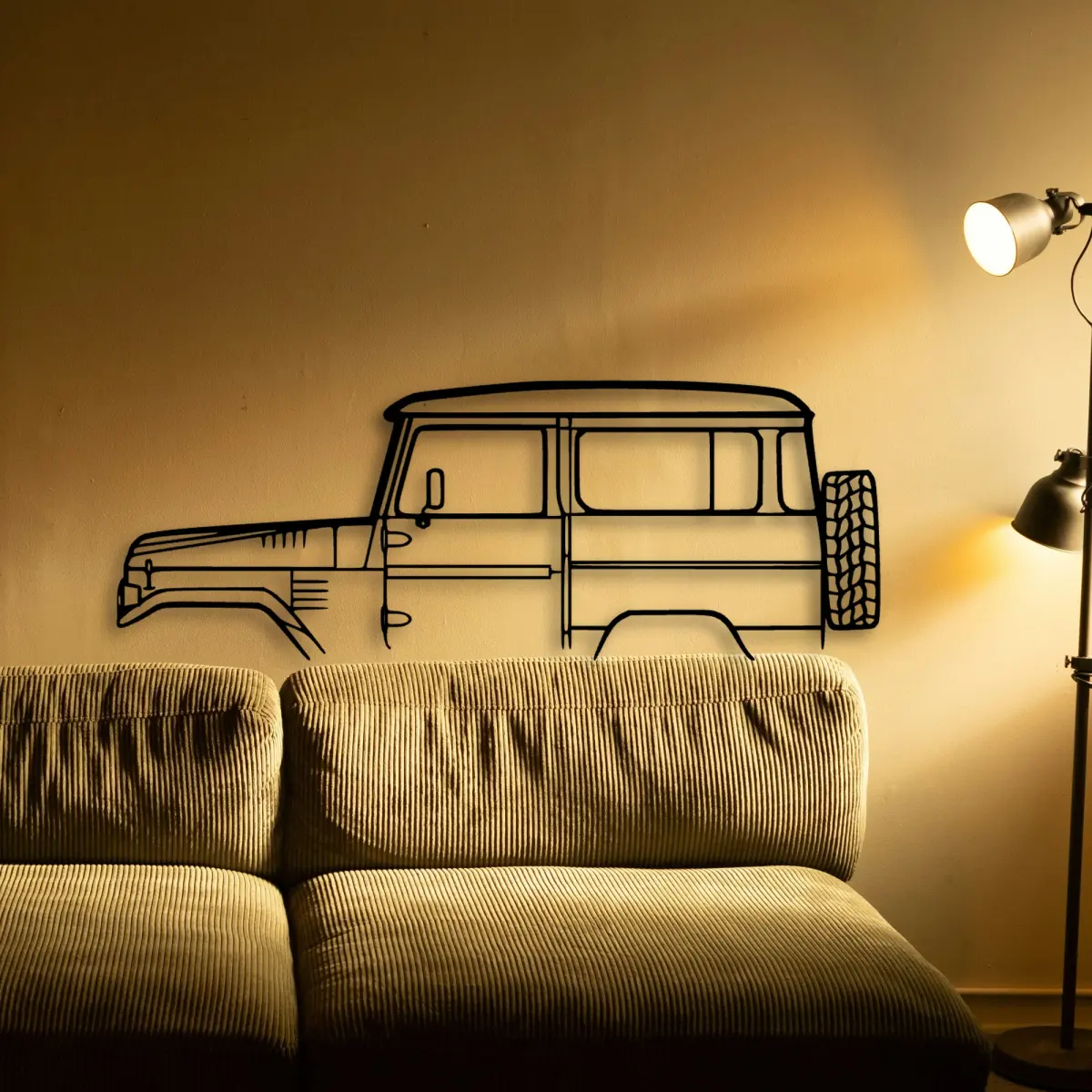 Toyota Fj40 1978 cut outline from the Tinvibe range