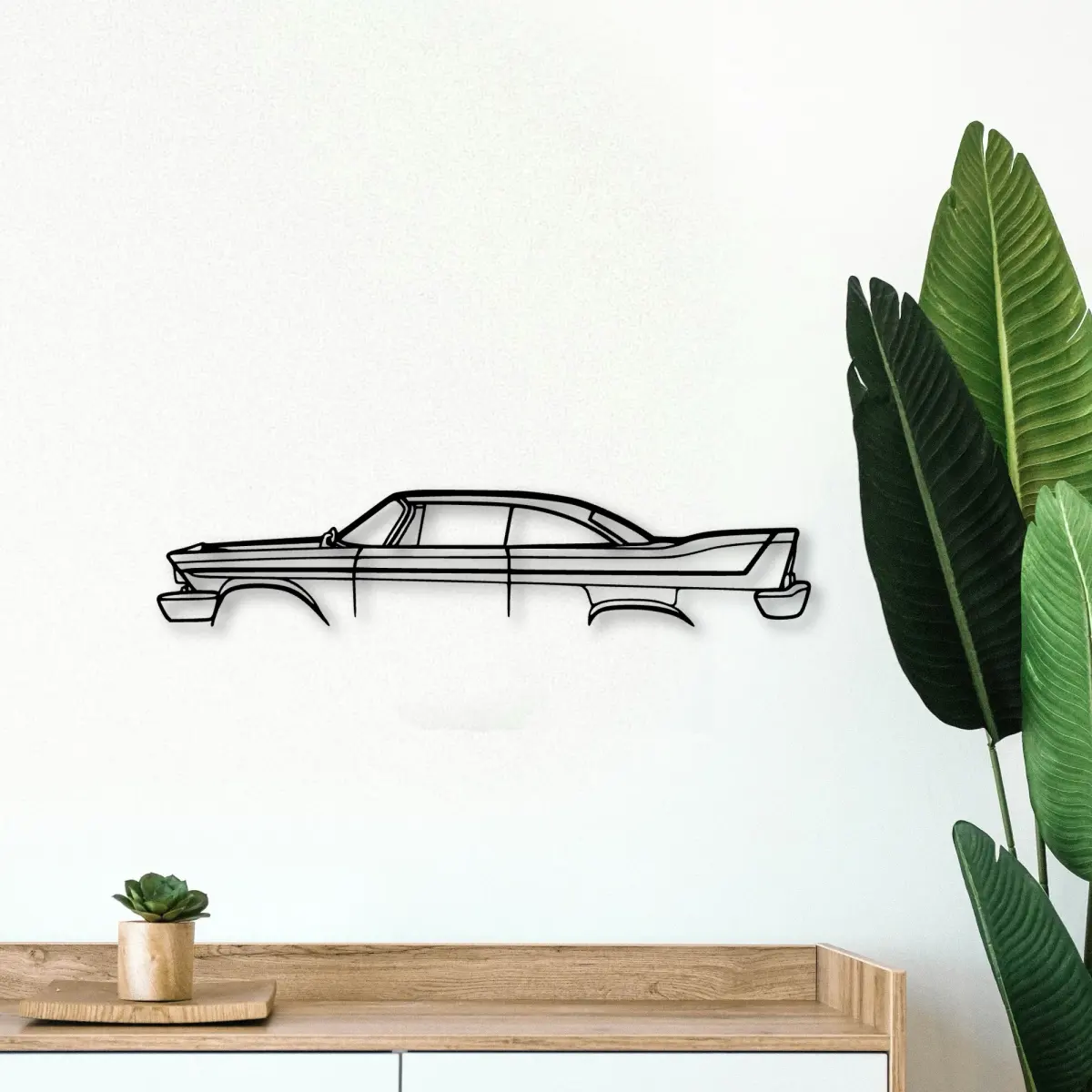 Plymouth Fury 1958 metal profile from the Tinvibe range