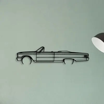 Galaxie 500 1963 — XS (50 cm) metal wall art