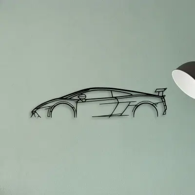 Gallardo LP570 Blancpain — XS (50 cm) metal wall art