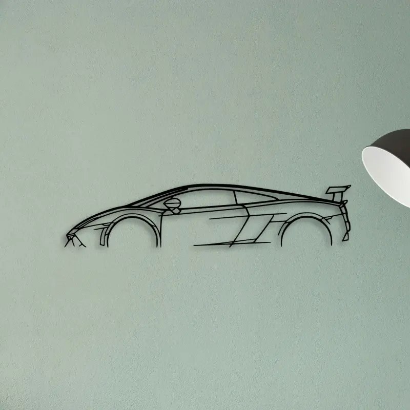 Gallardo LP570 Blancpain — XS (50 cm) metal wall art