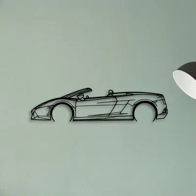 Gallardo Spyder 2012 — XS (50 cm) metal wall art
