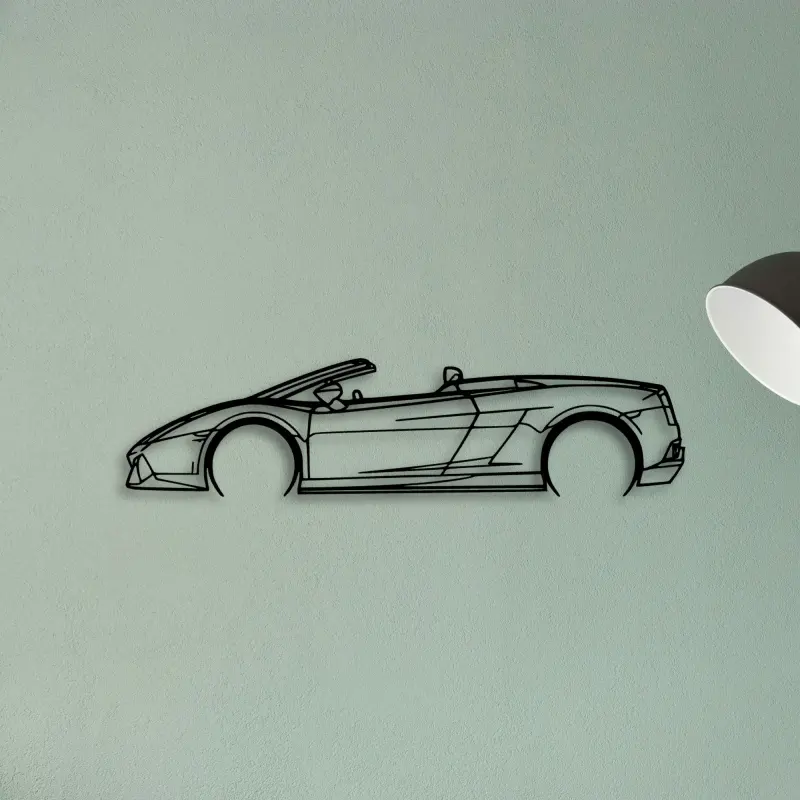Gallardo Spyder 2012 — XS (50 cm) metal wall art