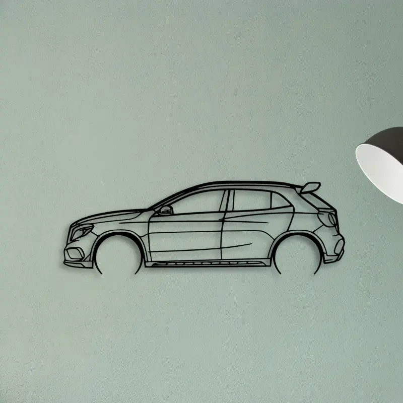 GLA45 — XS (50 cm) metal wall art