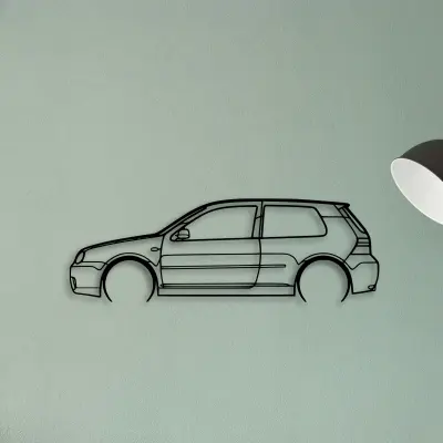 Golf 4 R32 2 — XS (50 cm) metal wall art