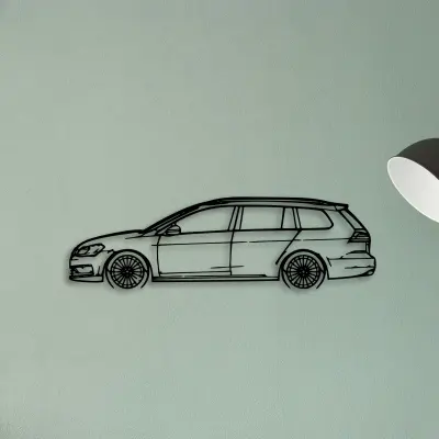Golf 7 Wagon — XS (50 cm) metal wall art
