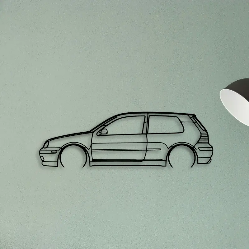 Golf GTI MK4 2 — XS (50 cm) metal wall art
