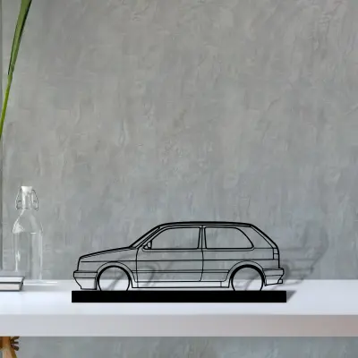 golf-mk2-gti — S (30 cm) metal wall art