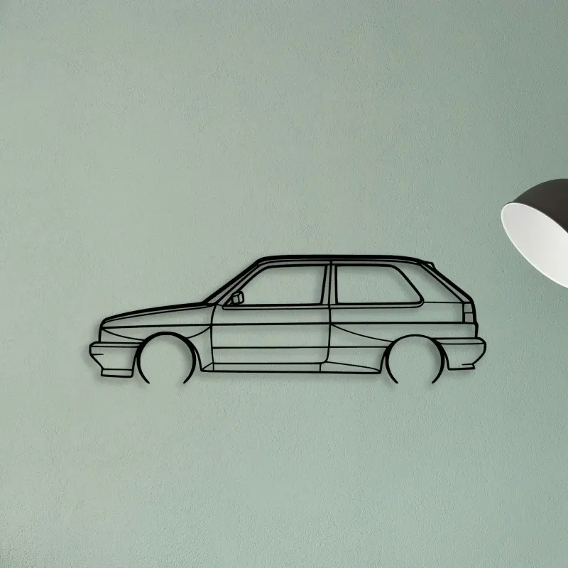 Golf Rallye — XS (50 cm) metal wall art