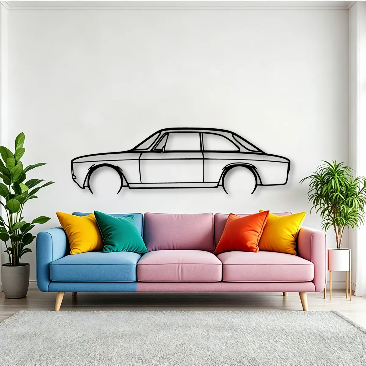 Alfa Romeo GT 1300 1971 cut-metal silhouette from the Tinvibe range
