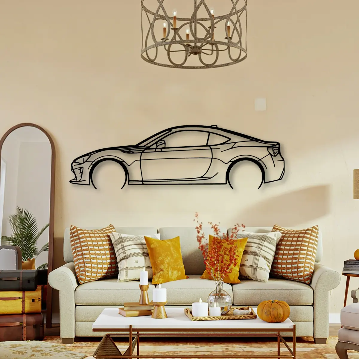 Toyota Gt86 2017 laser-cut outline from the Tinvibe range