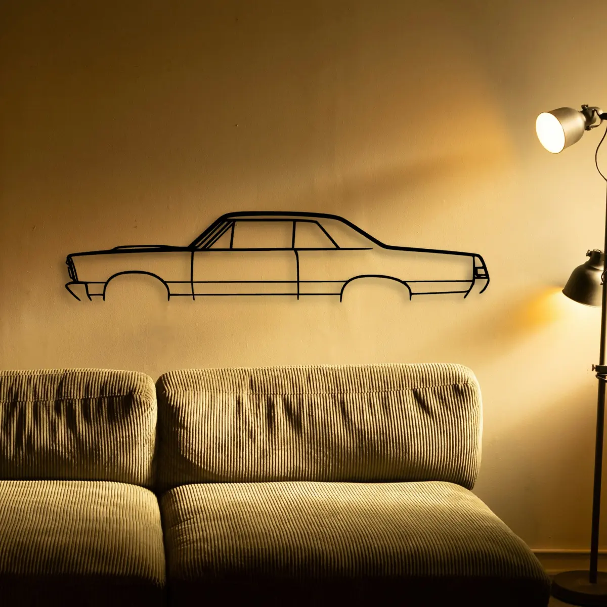 Pontiac Gto 1965 2 cut-metal silhouette from the Tinvibe range