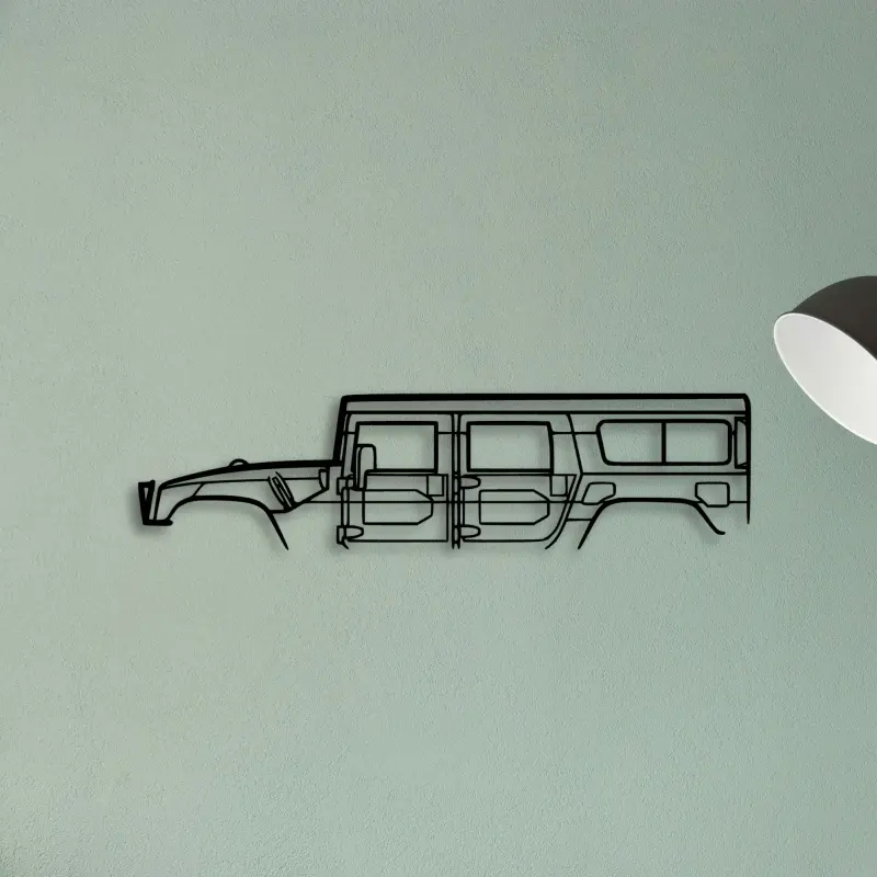 H 1 1998 — XS (50 cm) metal wall art
