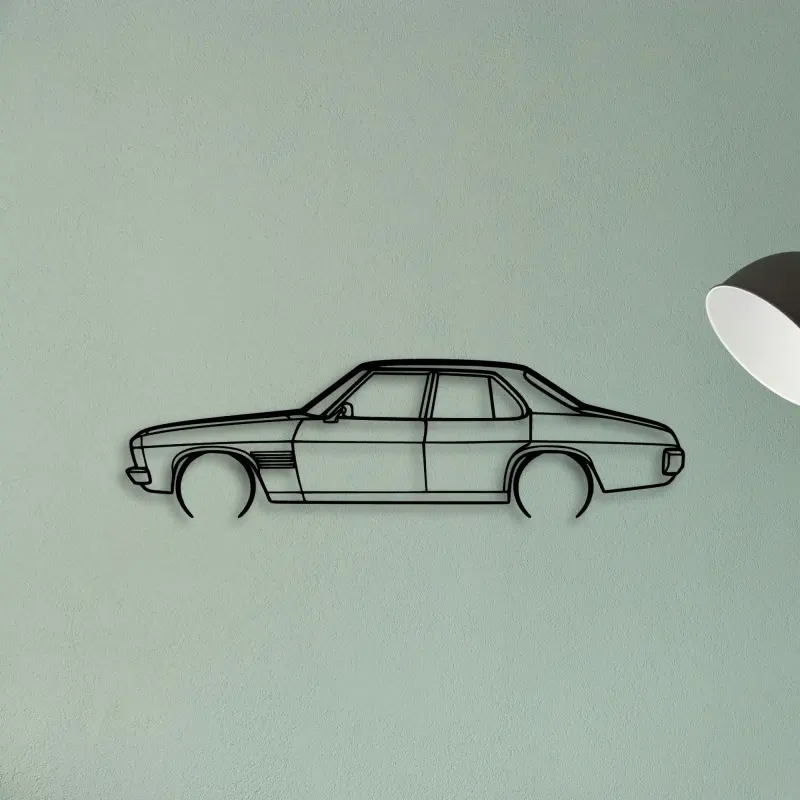 HSV HQ Monaro 1974 — XS (50 cm) metal wall art