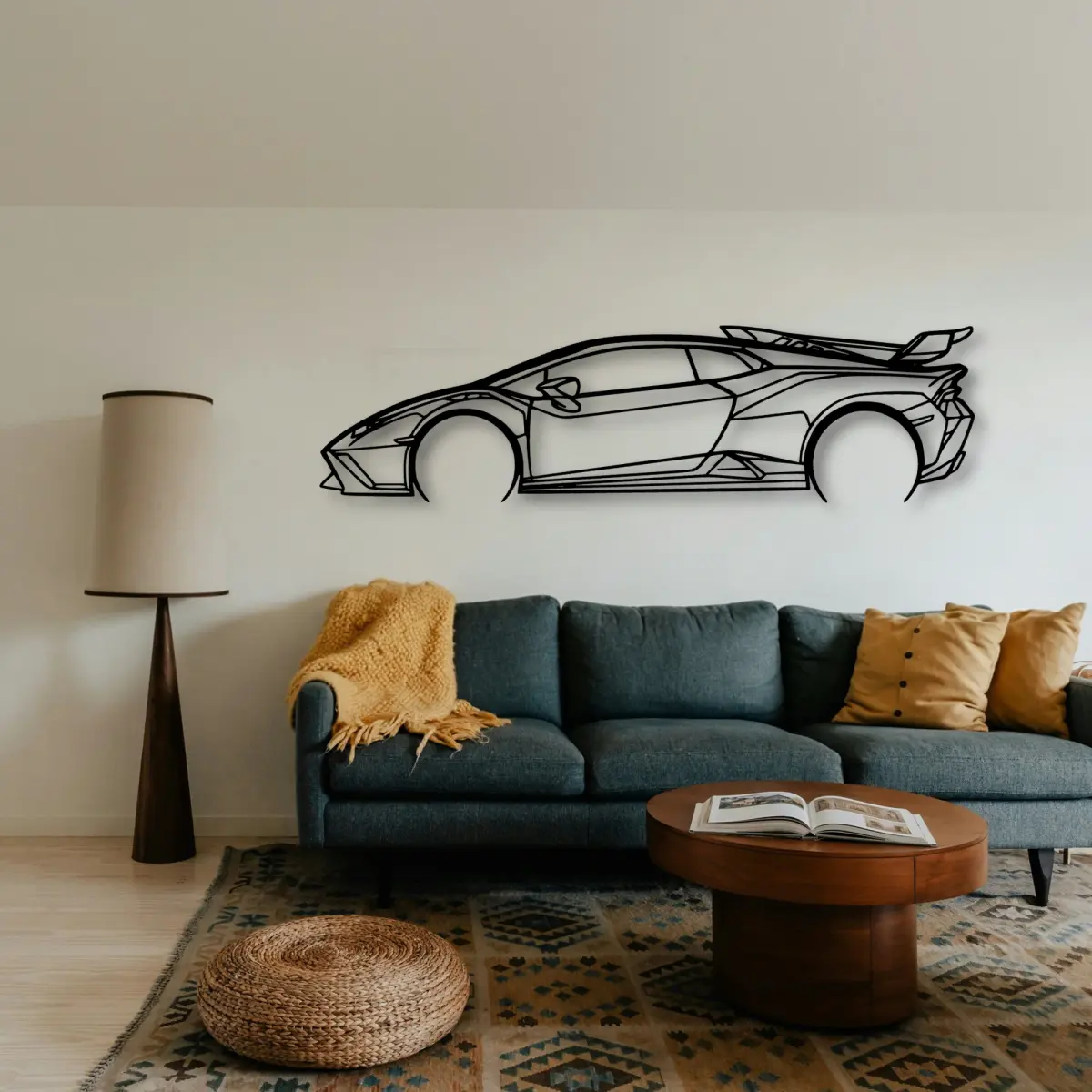 Lamborghini Huracan Sto 3 cut-metal silhouette from the Tinvibe range