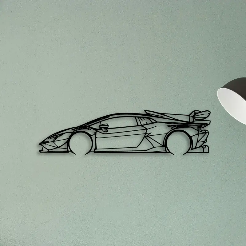 Huracan Super Trofeo EVO2 — XS (50 cm) metal wall art