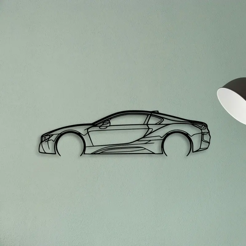 I8 2 — XS (50 cm) metal wall art