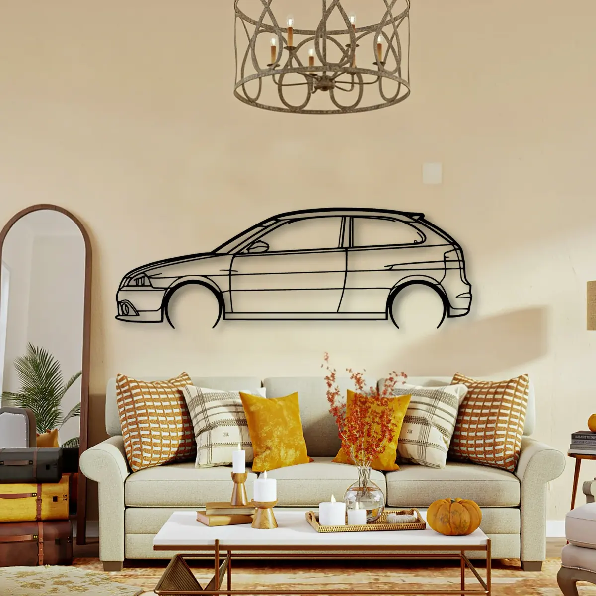 Seat Ibiza 2006 laser-cut outline from the Tinvibe range