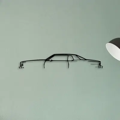 IMP Aerocoupe 1977 — XS (50 cm) metal wall art