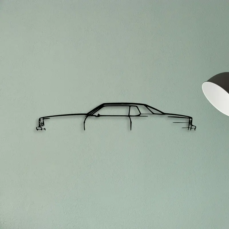 IMP Aerocoupe 1977 — XS (50 cm) metal wall art