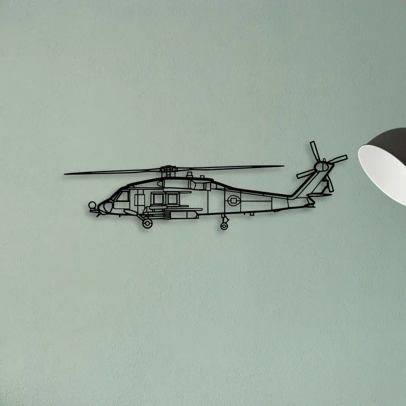 JA37 C Viggen Fighter — XS (50 cm) metal wall art