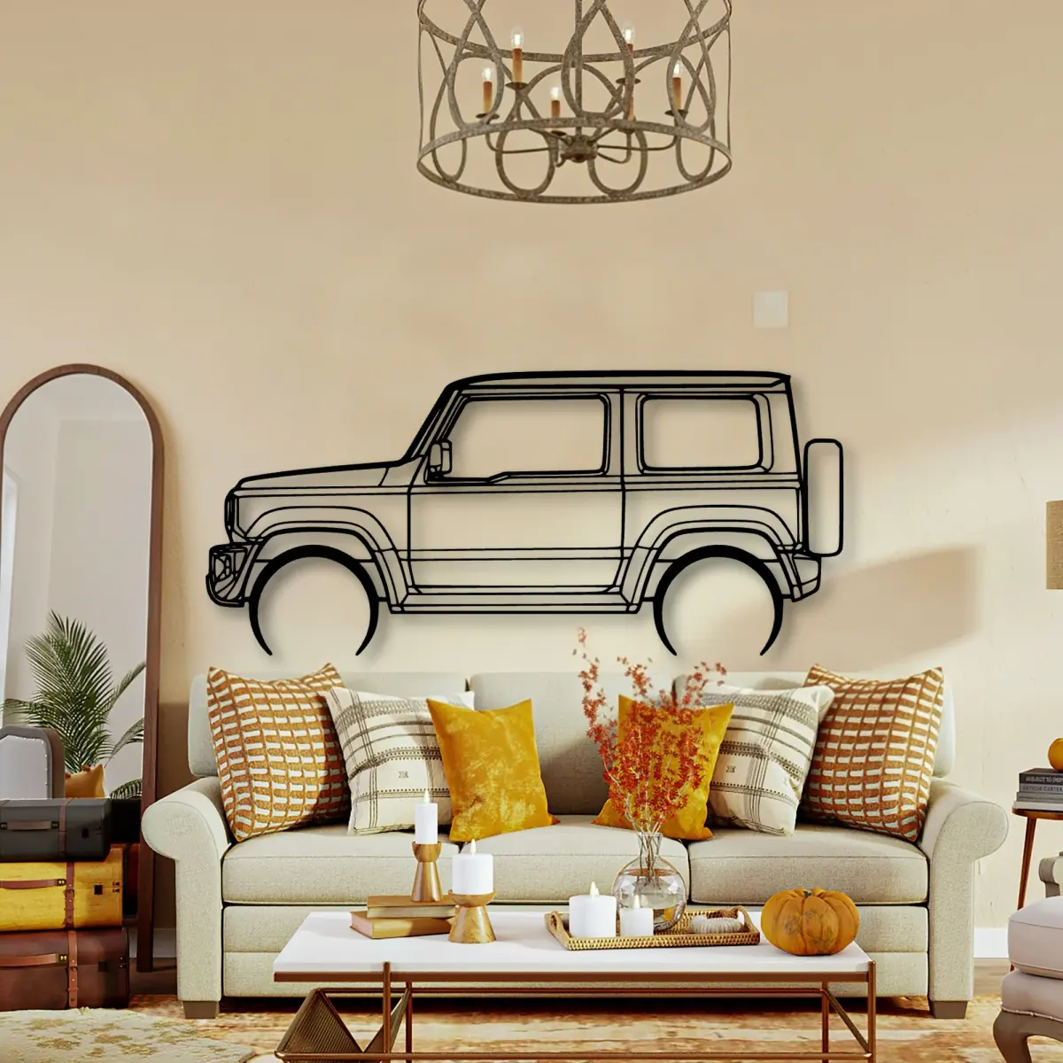 Suzuki Jimny 2020 cut-metal silhouette from the Tinvibe range
