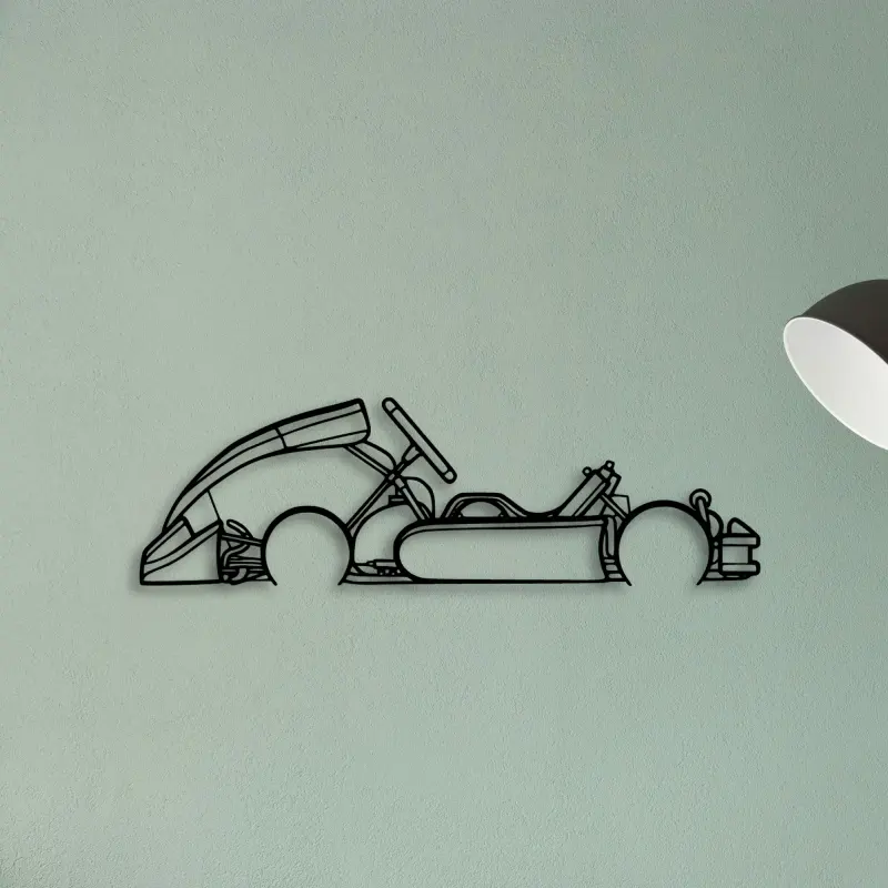Junior Kart — XS (50 cm) metal wall art