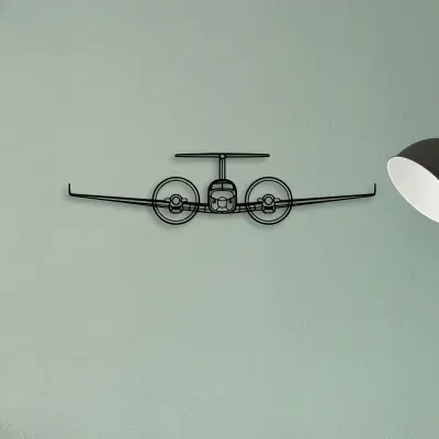 King Air 350 2 — XS (50 cm) metal wall art