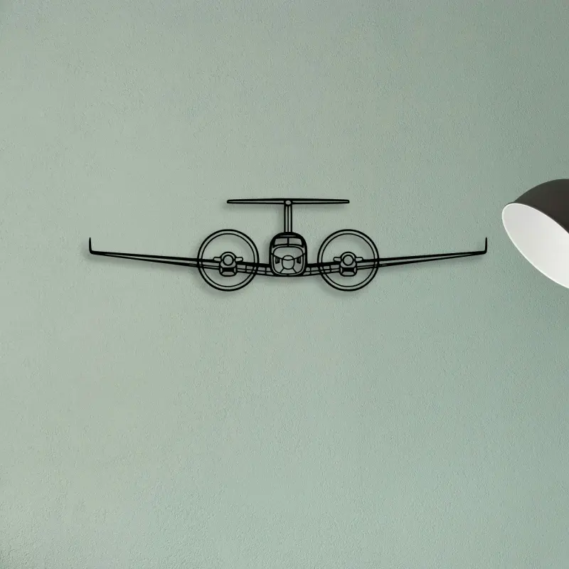 King Air 350 2 — XS (50 cm) metal wall art