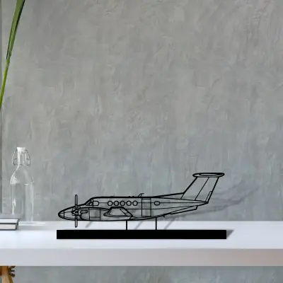 king-air-b200 — S (30 cm) metal wall art