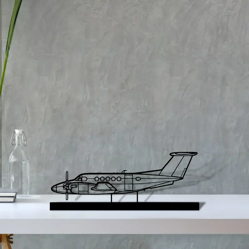 king-air-b200 — S (30 cm) metal wall art